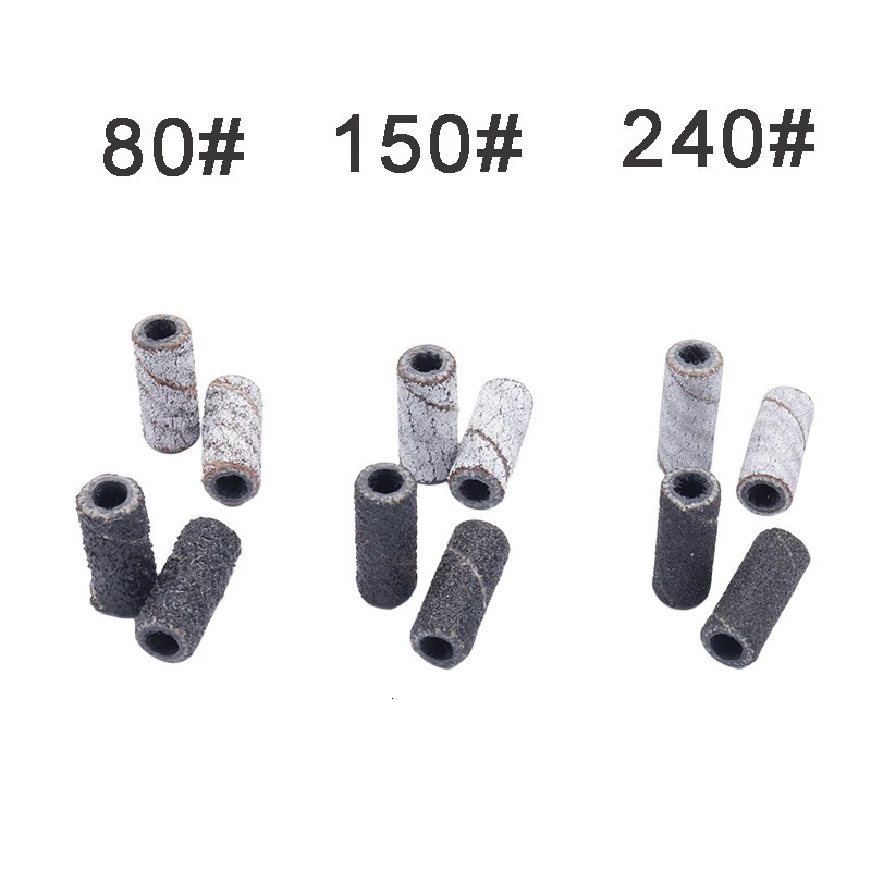 1000pcs m Mini Zebra Sanding Bands Stainless Steel Nail Drill Bits Mandrel Electric Manicure Accessories Tool 250122