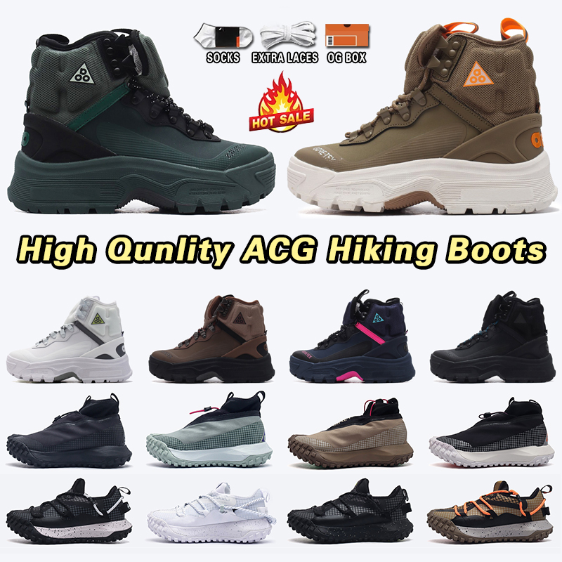 Designer Hiking Boots ACG Mountain Fly High Gaiadomes GORE-TEXS Sneakers Waterproof Spiked Anti-slip Running Shoes Low Mens Womens Sports Shoes Outdoor Trainers