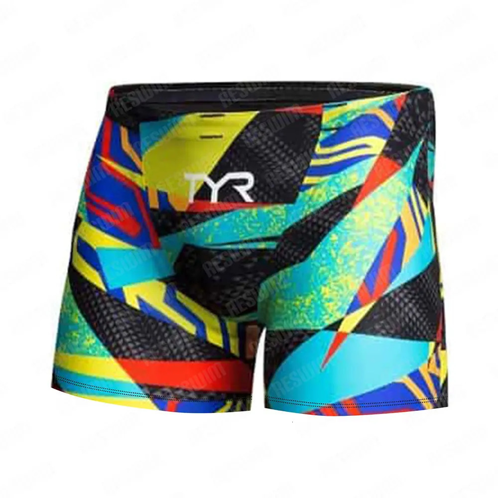 Summer Mens Swim Endurance Athletic Swimsuit Beach Swimming Trunks Swimwear Jammer Tight Surf Shorts Z260314