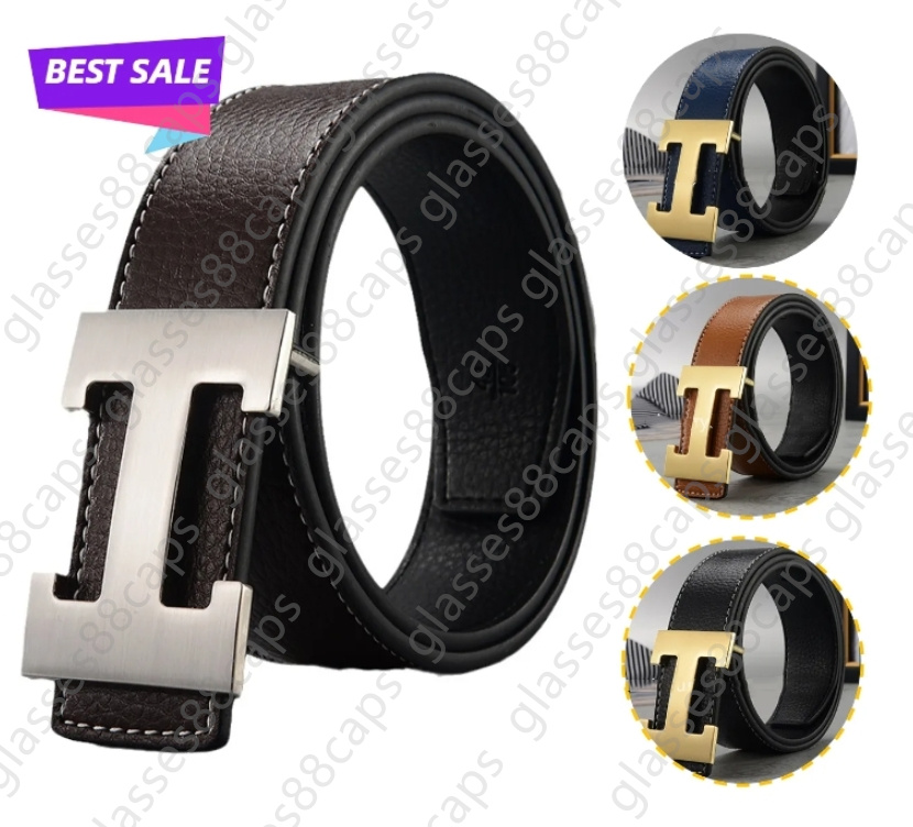 Fashion designer men womens Belt Leather Black White Red Blue Brown Belts Women Classic Casual cinturones de diseno belts for men designer belt AAAA