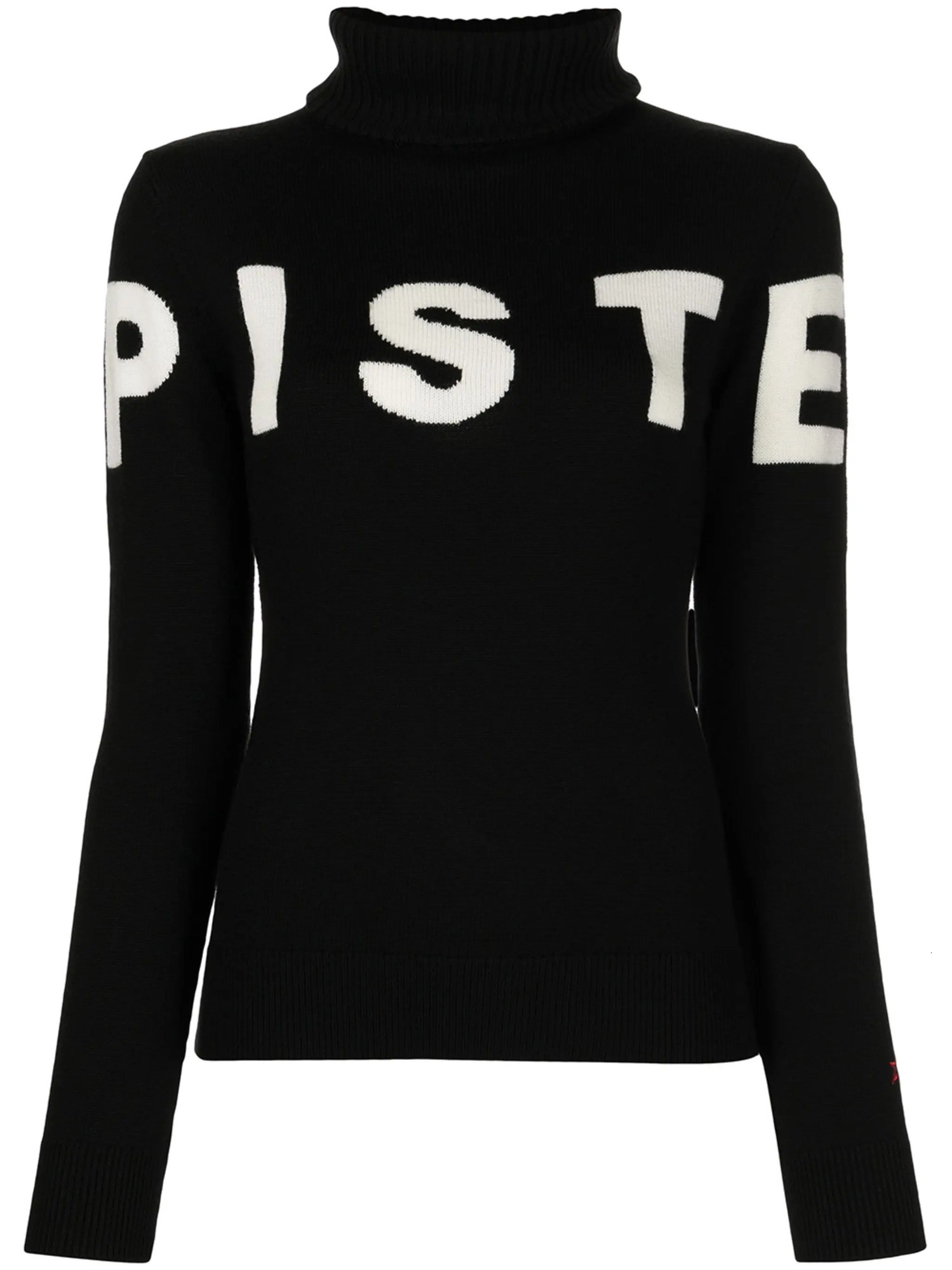 autumn and winter fashion minimalist letter casual slim fit n with a semi high neck knit sweater 250208