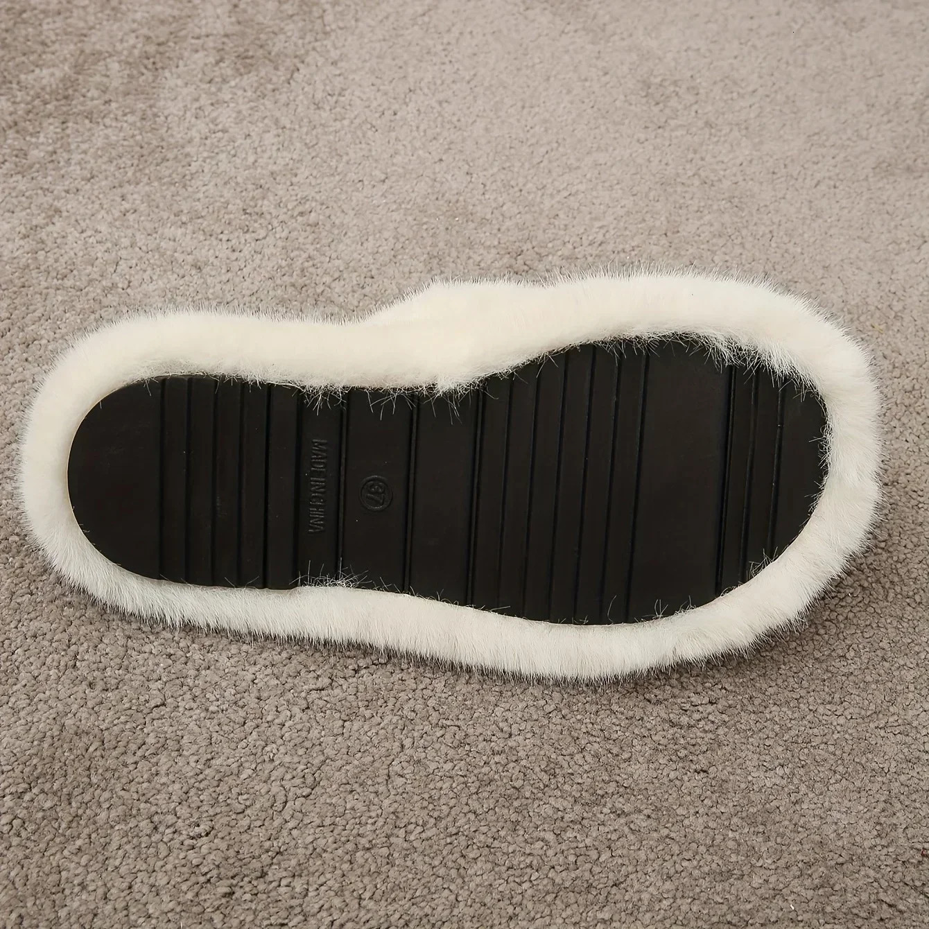 Fluffy Furry Cross Band Fuzzy Slippers Cozy Open Toe Flat Plush House Shoes Comfy Warm Home Slides Winter Women Sandals 250117