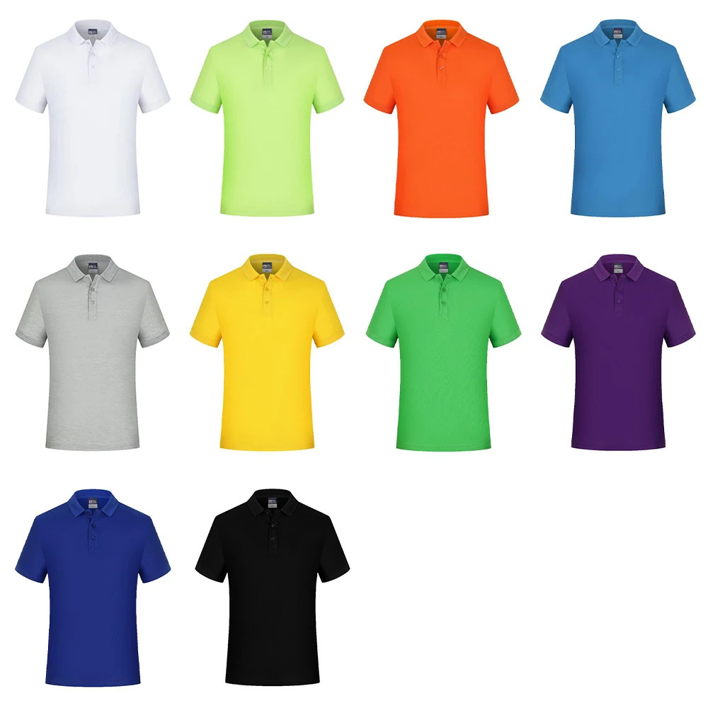 Plain Casual Polo T Shirt Men Wholesale Short Sleeve Formal Collar Shirt Unisex Summer Clothes For Men Playera Polos De Hombre 250208