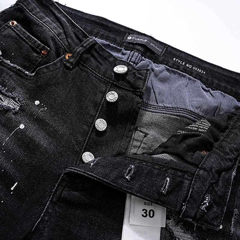 Washed 2025 Arrival Jeans Pants High Quality Trousers Men WomanVintage Black CasualT250208