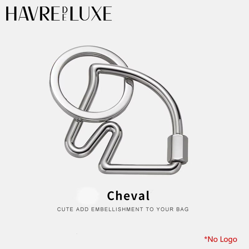Charm Buckle Chaine d'Ancre horse head Cheval keychain high-end bag small pendant Bag accessories