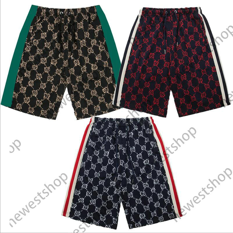 Summer mens Plus Size shorts Designer Men Casual Double letter print short top quality pants Fashion Trousers Joggers blue red black S-XXL