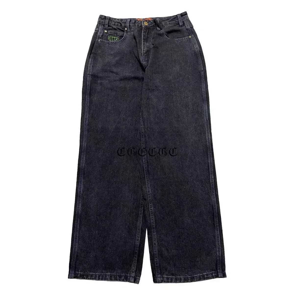 Australian Skateboard Jeans Butter Goods Hip Hop Skating Hip Hop Wearing Heavy American Retro Embroidered Skateboard Men Pants.T250208