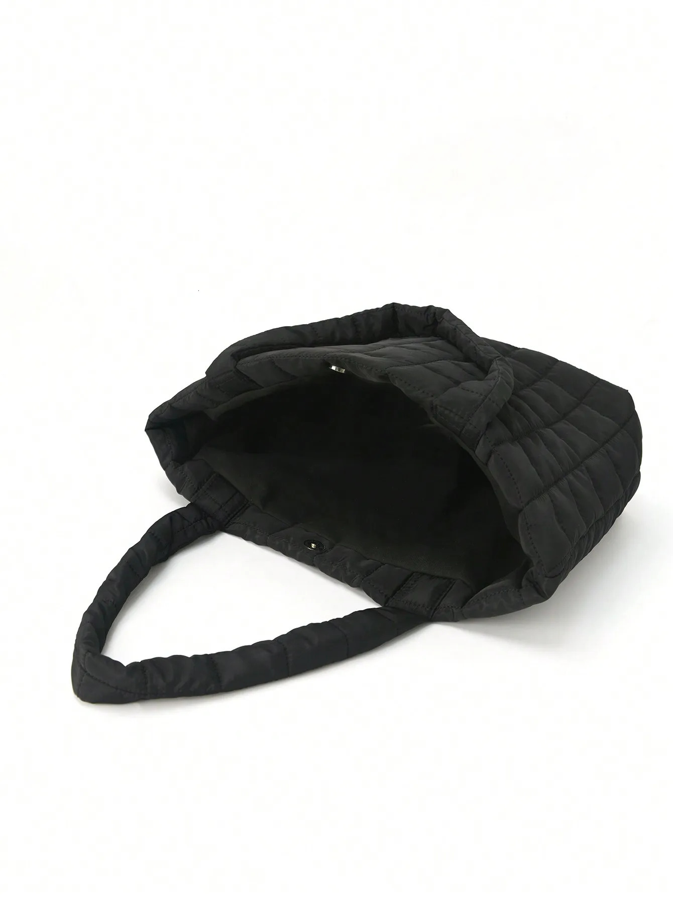 1 Pc Minimalist Quilted Puffy Tote Bag Large Capacity Crossbody Trendy Padded Shoulder For Women Daily Commute 250121