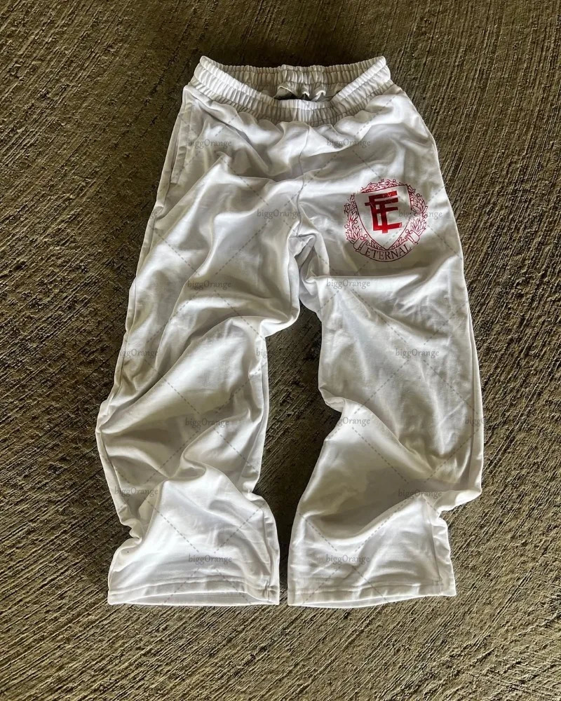 High Street Trousers American Retro Bag Straight Pants Mens Y2K Harajuku Casual Loose Sports Pants Womens 250206 w250430