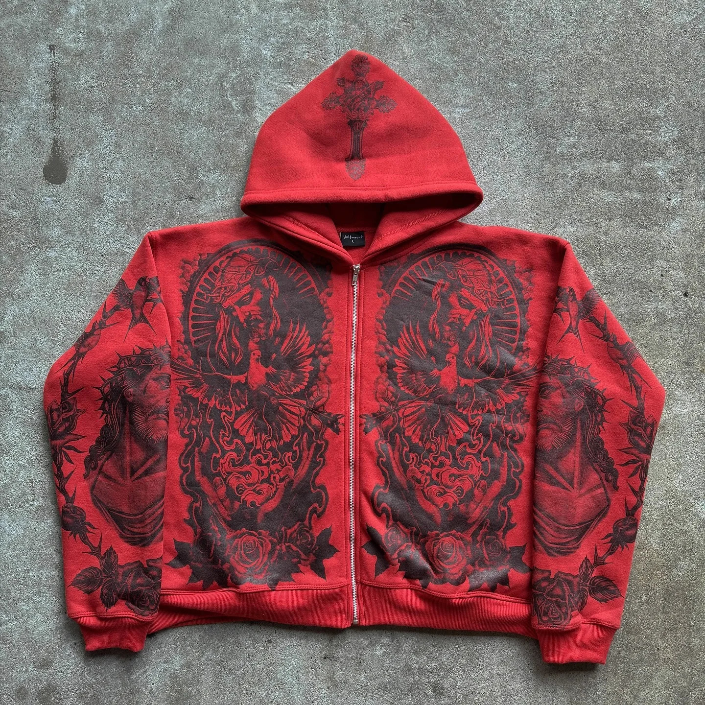 Harajuku Forgive Me Collection Streetwear Mens Hoodies Oversized Zip Up Hoodie Sweatshirt Y2k Tops Tracksuit Men Clothing 250113