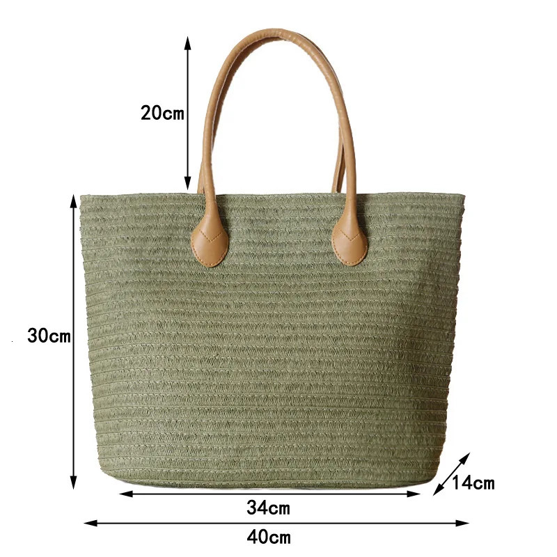 Summer Travel Handmade Bags For Women Beach Weaving Ladies Straw Bag Wrapped Shoulder Bags Top Handle Handbags Fashion 250207