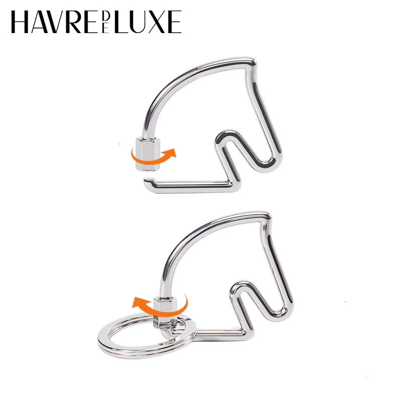 Charm Buckle Chaine d'Ancre horse head Cheval keychain high-end bag small pendant Bag accessories