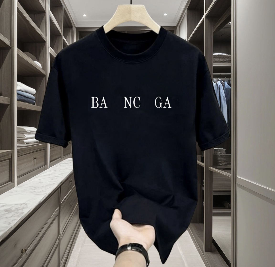 Summer new high-quality designer and womens casual cotton fashion letters short sleeve mens T-shirt