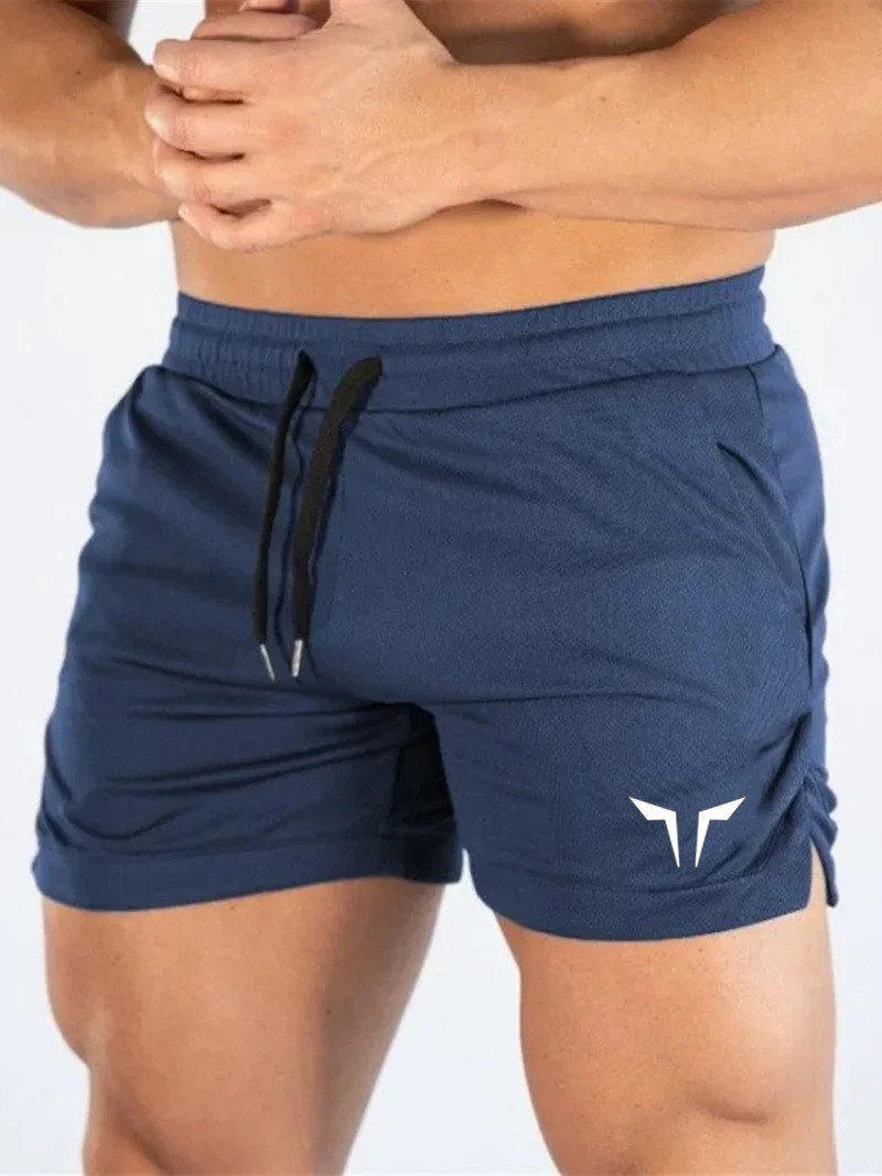 Mens quick drying sports shorts fitness shirts mesh summer 2024 250206Z