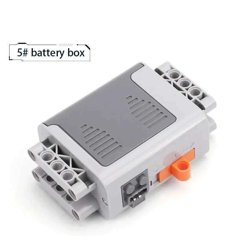 Blocks Electric Motor Set the Car Remote Control Battery Box Switch with Led Light Power Function MOC Building Blocks Cars Motor Toys H250207