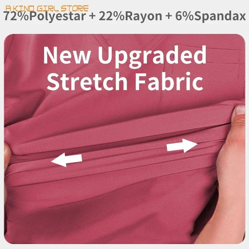 Mens Scrubs Uniform Lab Set Male Wholesale Clinic Hospital Doctor Overalls Vneck Fashion Scrub Pharmacy Nurse Clothes 250122