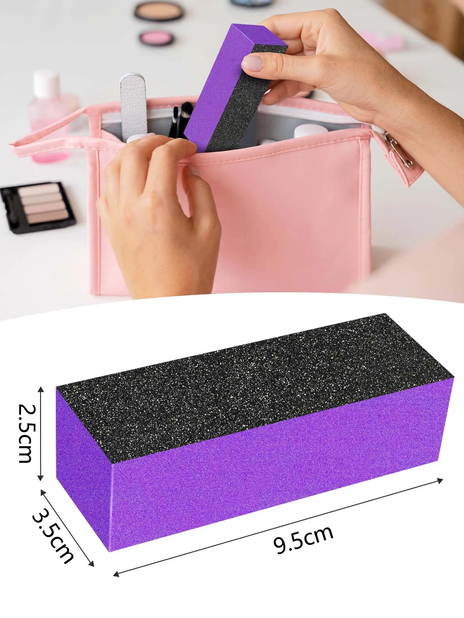Nail Buffer Sanding Block Polisher Buffing File 60100 Grit for Acrylic Nail Art Kit Manicure Tools 10 PCS 250208