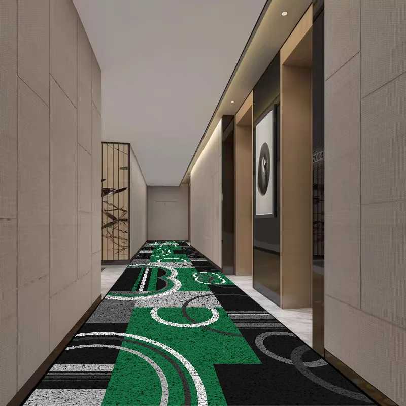 Geetric Circle Long Corridor Carpet Anti Slip Hallway Area Rugs Decoration He Porch Entry Doormat Washable Carpet Runner Z250208