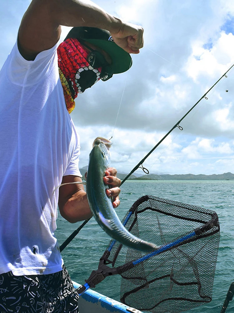 Fishing Triangle Folding Net 72cm Triangle Hand Net Lightweight Portable for Trout Catfish Bass 250117