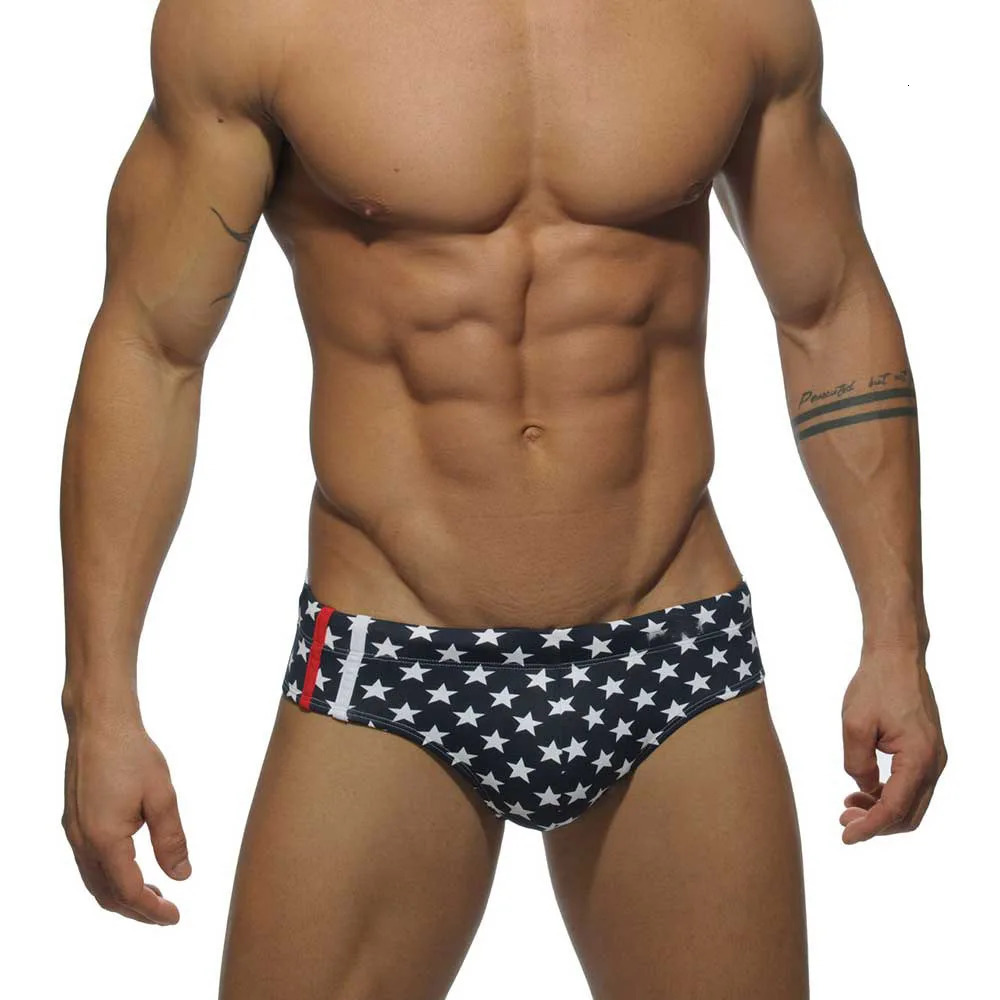 Superbody five-pointed star Camouflage swimming trunks Swimwear Swimming Trunks Summer Mens Swim Brief Patchwork Z260314