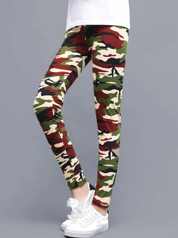 Women Fashion Camouflage Leggings Sexy Print Femme Push Up Pants Casual Camo Sport Workout Fitness Legging 250109