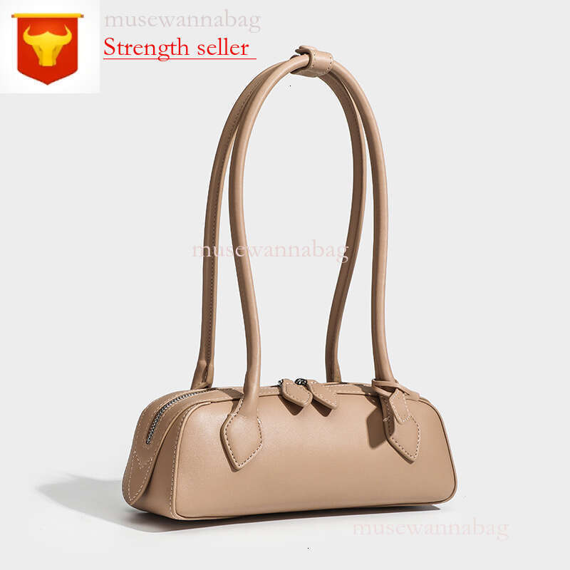 Top Quality Designer Bags Teckel Bags Leather Shoulder Bagbags Women Handbags Fashion Baguette Armpit Bag Long Profile Double Zipper Opening Closing 2