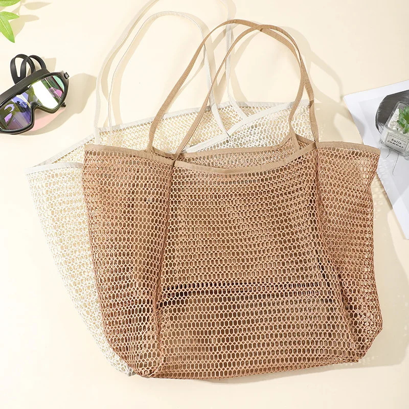 Summer Fashion Beach Swimming Tote Bag Women Large Capacity Travel Storage Bags Multifunctional Shopping Wallet Travel Bag 250207