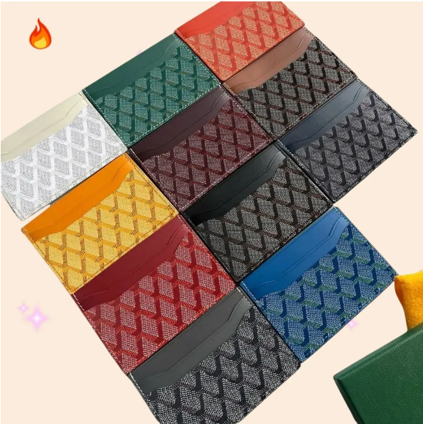 2025 AAA Genuine Leather Card Holder Designer Wallets Luxury Fashion Coin Purses Cardholder Key Pouch Women Mens g Bag Wallet golies yardly goly yardlies g wallet