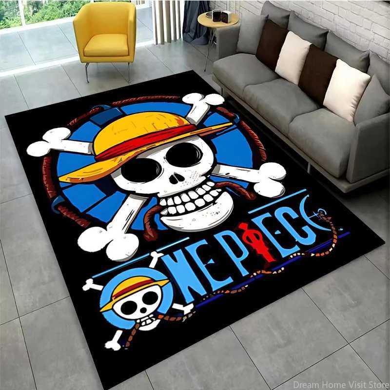 Anime One-Piece-Luffy Cartoon HD Printed Large Area Rugs Carpets for He Living Ro Childrens Bedro Sofa Doormat Floor Mats Z250208