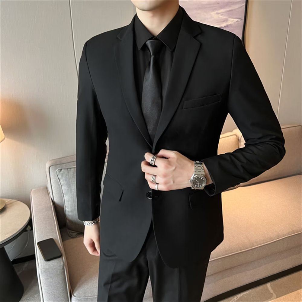 Y208Stylish Men's Small Suit Style Jacket Versatile Formal Wear for Weddings and Business Occasions