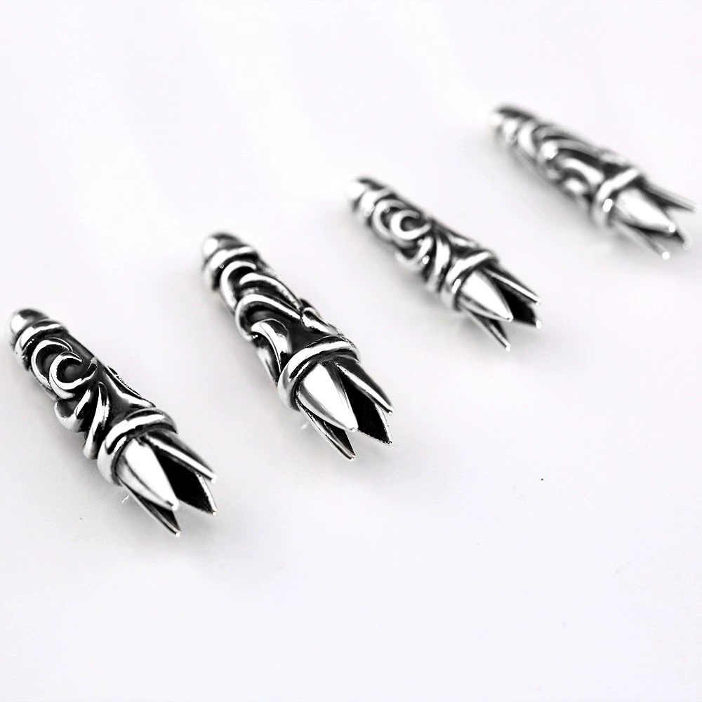 G03 S925 Sterling Silver Beads DIY Accessories Beads Personalized Fashion Punk Hip Hop Style Jewelry Beads Cross Flower Letter Shape new