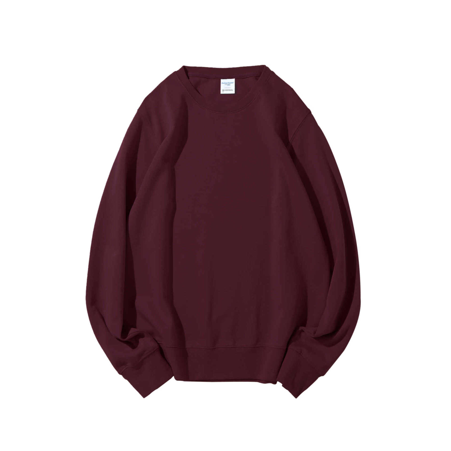 C24258 Men's and women's solid color round neck sweater men's and women's blank pullover sweater