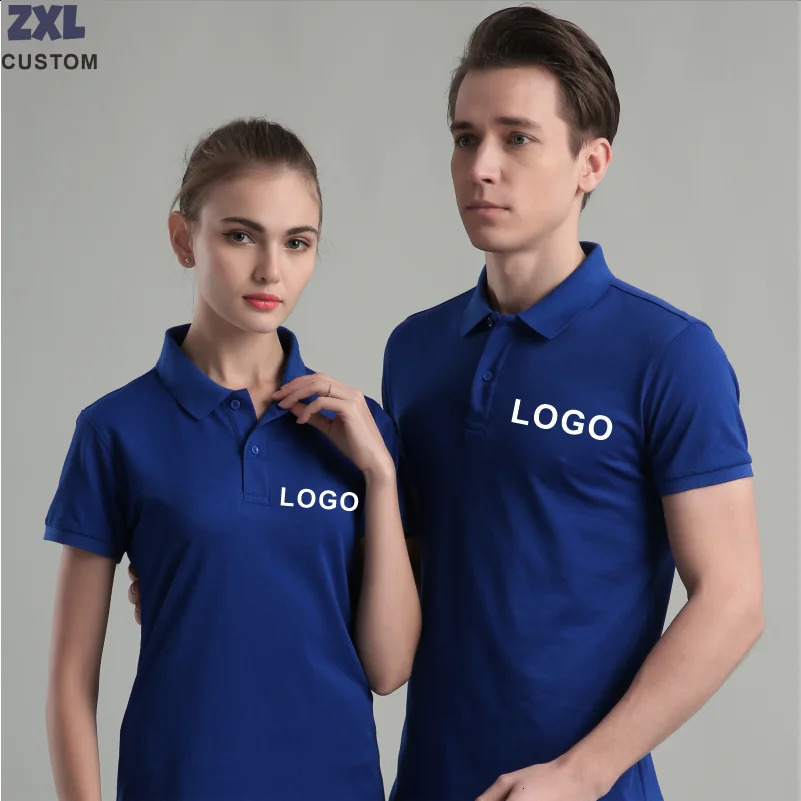 Summer Casual Breathable Polo Shirts Company Custom Print Embroidery Personalized n Men And Women ShortSleeved Tops 250121