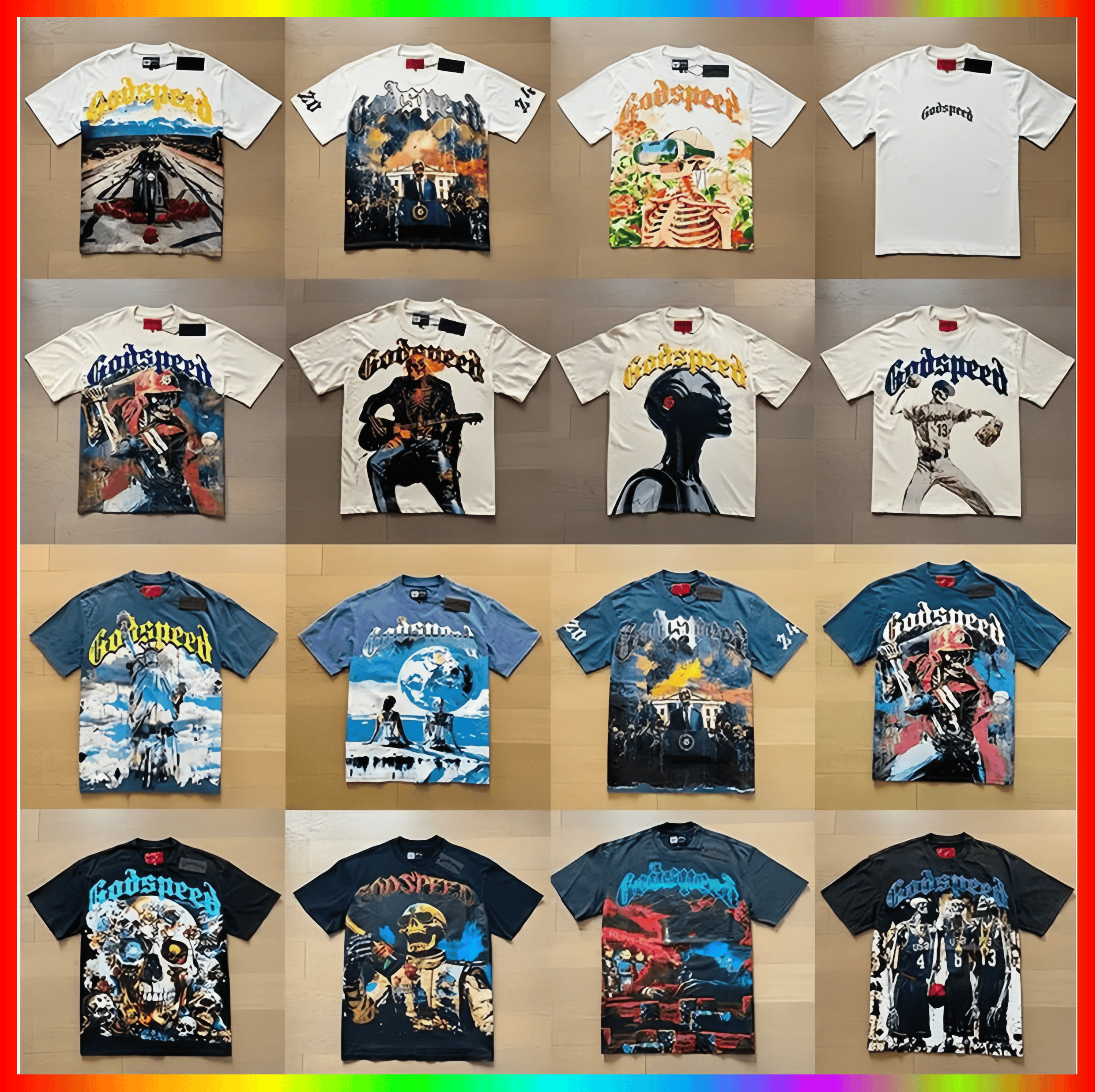 godspeed designer t shirt mens tshirt short sleeve beach hipster fabric Stree printing Men Women street High Quality Hip Hop Fashion washed black tee