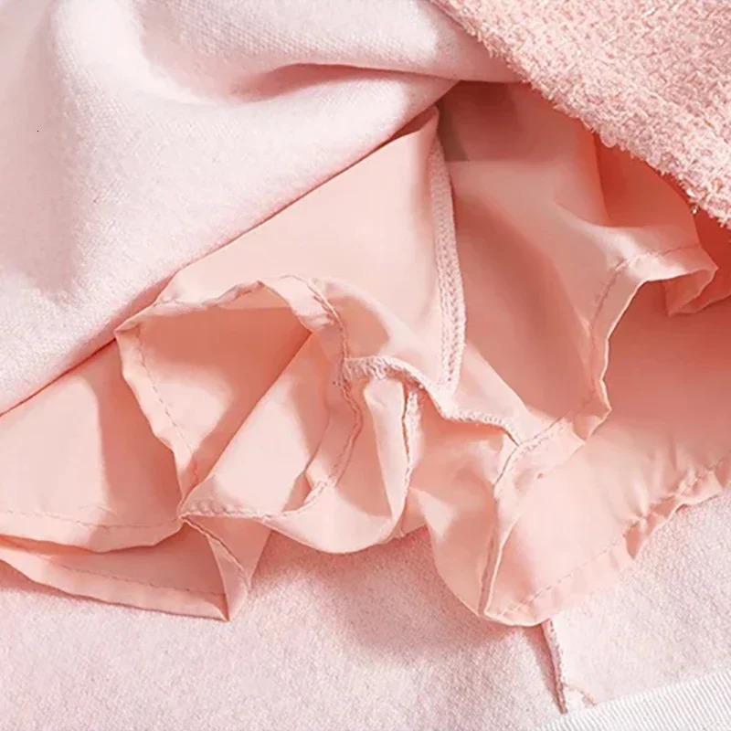 Womens Sweet Shiny Ultra Thin Skiing Office High Waist Aline Coarse Floral Zipper Party Mini Solid Unique 2024 SpringSummer 250206Z