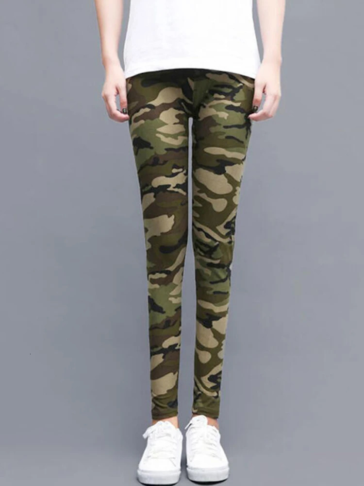 Women Fashion Camouflage Leggings Sexy Print Femme Push Up Pants Casual Camo Sport Workout Fitness Legging 250109