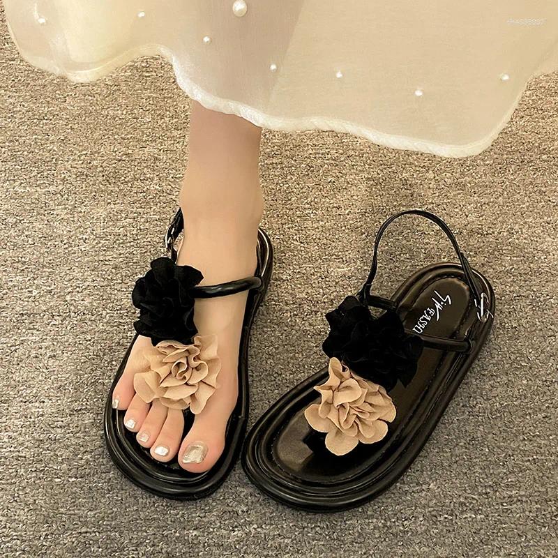 Sandals Flat Sandal Shoe 2025 Summer Women's Heels All-Match Without Girls Fashion Gladiator Clear Rome ral wer Scandals hurenlakeshoes hurenlake