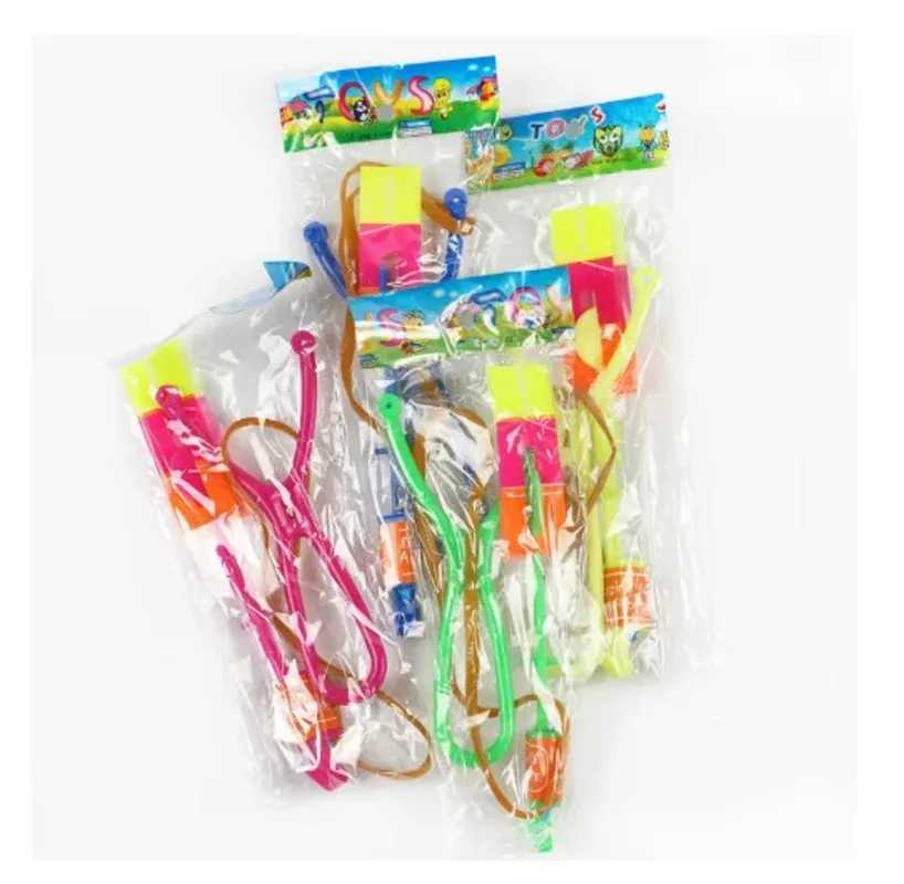 3/10Pcs Funny Luminous Slingshot Flying Arrow LED Light Up Flashing Dragonfly Glow for Kids Party Toys Gift To Brighten The Sky W250210