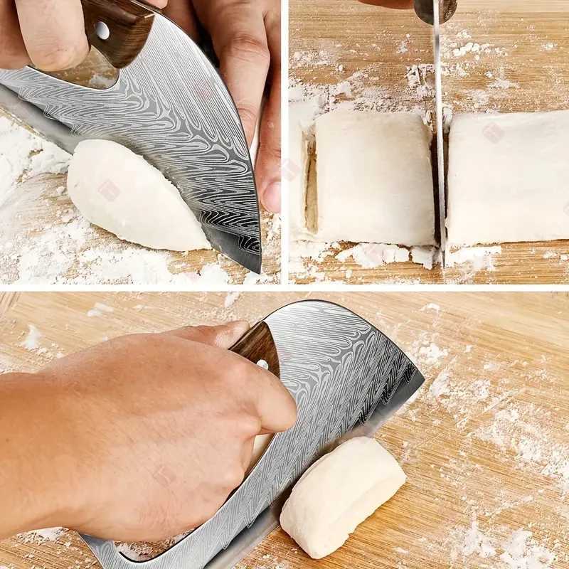 NEW Effort Saving Kitchen Knife Stainless Steel Household Chefs Knife Multifunctional Meat Cutter Vegetable Knife Chopper KnifeXJ250210
