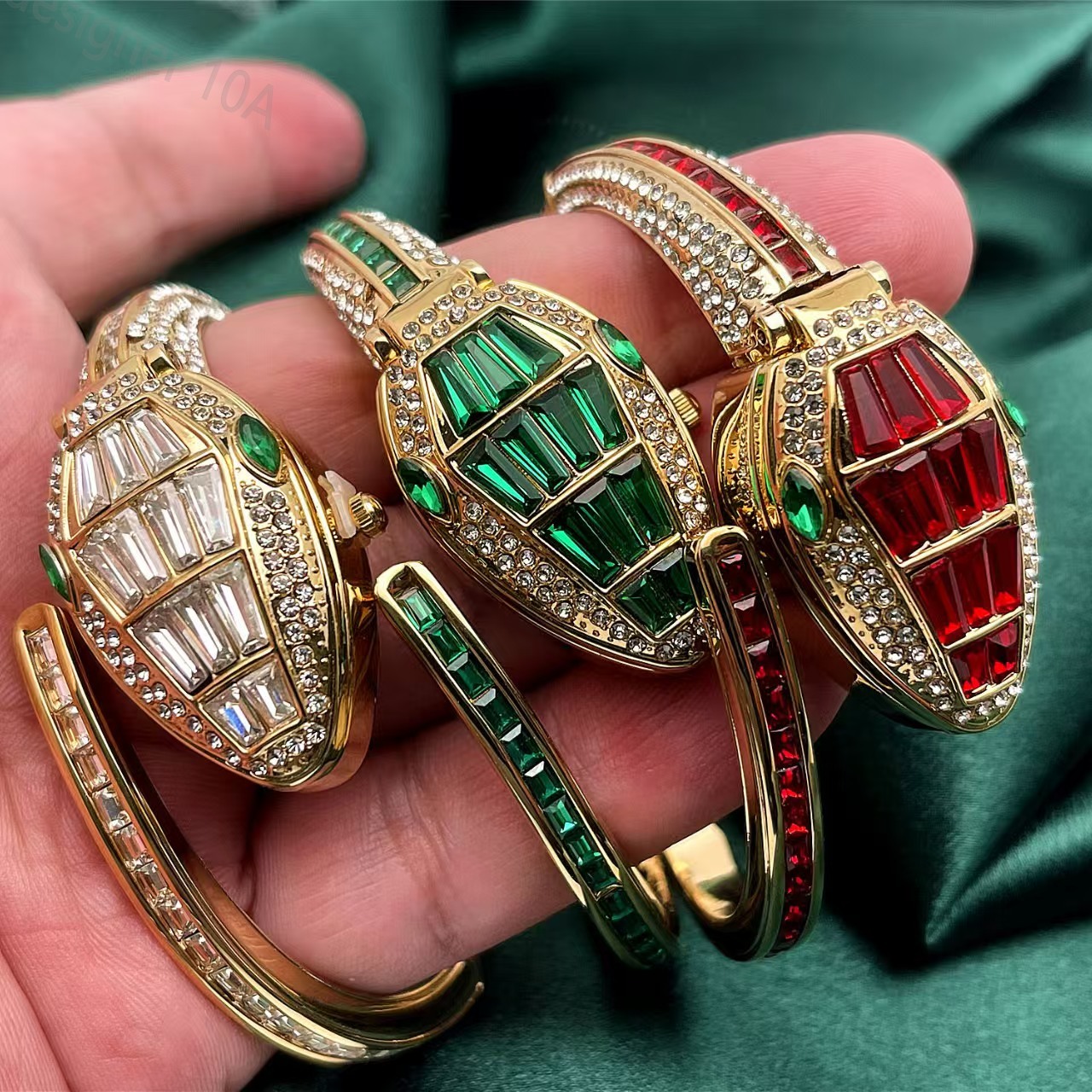 designer Snake Year Watch gemstone watches women Snake Watches quartz movement Luxury Watches Opening Bracelet stainless steel Y2k hiphop party lady gift hot sale