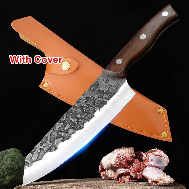 Handmade Forged Kitchen Knife Japanese Chef Knife Stainless Steel Knife for Meat Fruit Fish Vegetables Butcher Cooking KnifeXJ250210