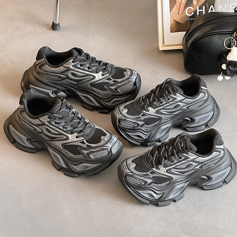 sports casual shoes childrens new mens shoes breathable increase couple daddy shoes female increased 5cm dad sneakers
