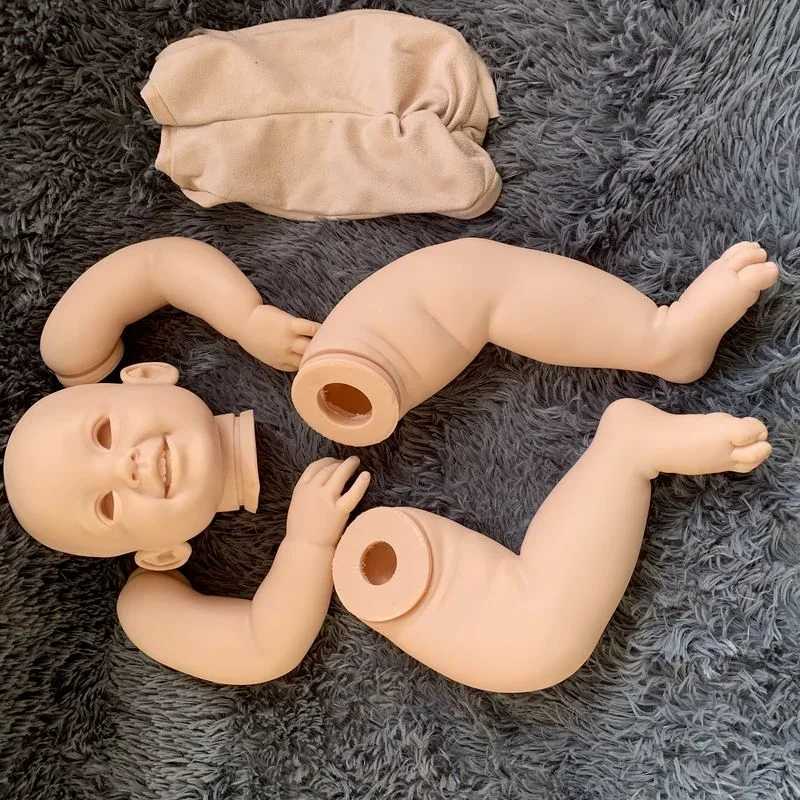 28inch Reborn Doll Kit Cammi Baby Toddler Smile Face Doll Parts Soft Touch Fresh Color With Body X250210