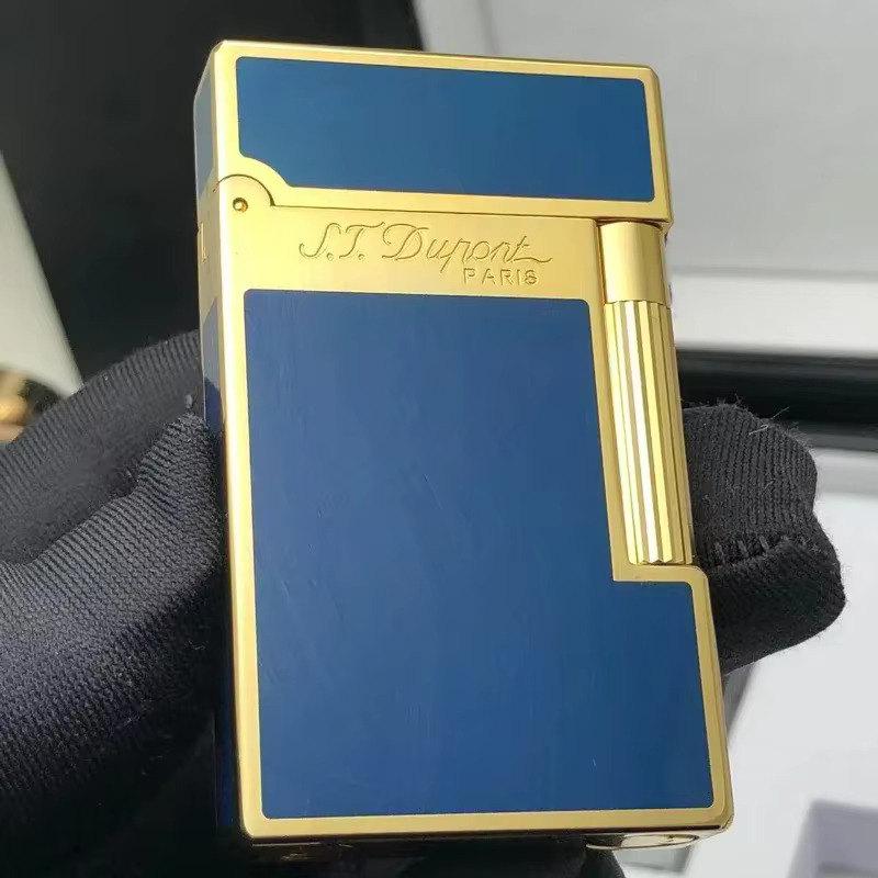 Dupon Vintage Bright Sound Gas Brass Shell Grinding Wheel Ignition Iatable Lighter For Men Gift Box