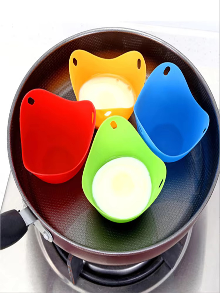 Update Cooker Environmentally Friendly Non-Toxic High Temperature Resistant Non-Stick Omelette Mold Silicone Egg Steamer