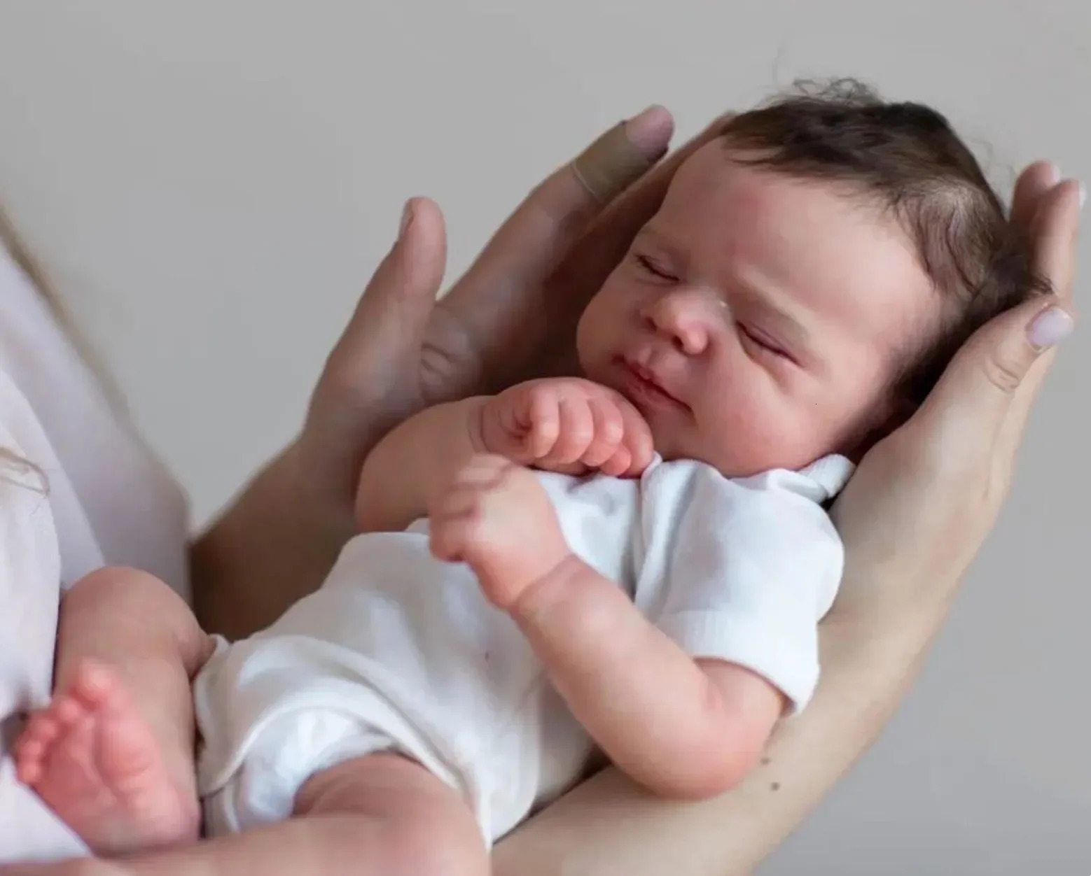 BZDOLL Realistic 48cm Soft Silicone Asleep Reborn Baby Doll With 3D-painting Skin Alive 19inch born Bebe Cute Birthday Gift 250210