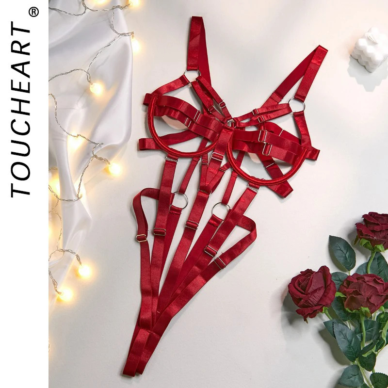 Womens Lingerie Sexy Women Underwear Uncensored Whole Bodysuits Erotic Lingerie Woman Ensemble Lingeries Femmes Strawberry Vs 250210