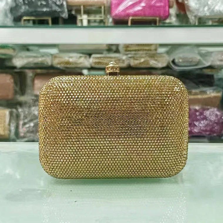 Women Red Crystals Evening Bag Women Boutique Diamond Clutch Purses And Handbags Bridal Purse Wedding Party Gems Day Clutches 250206