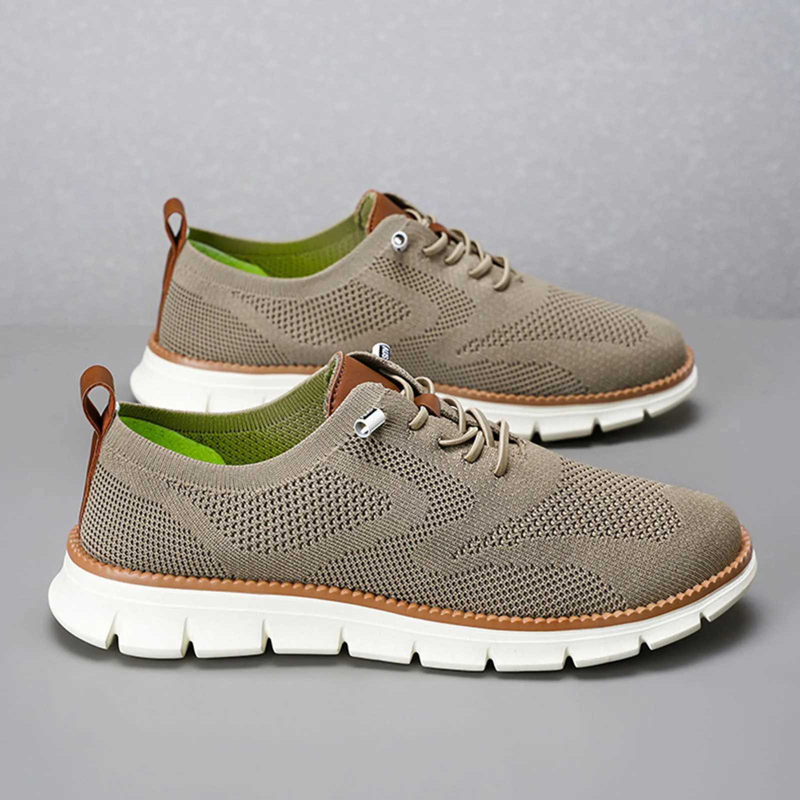 Mens Wearbreeze Walking Ultra Comfortable hot Breeze Shoes For Men Non Slip Mesh Breathable hole Dress Sneakers Business ShoesC250210