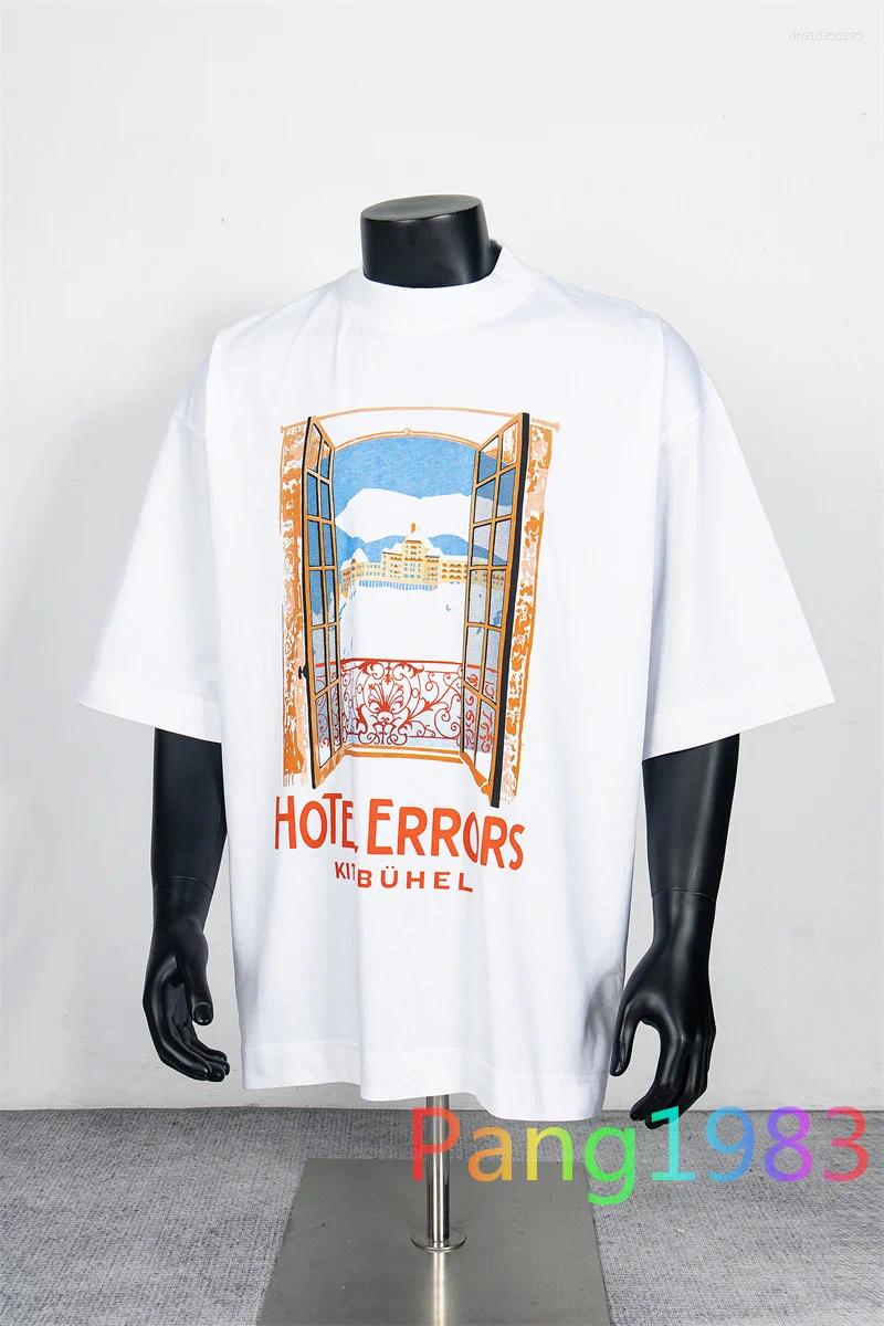 Men's T Shirts White House Of Errors T-Shirt Men Women 1:1 Quality Oversize Streetwear Casual Tee Tops